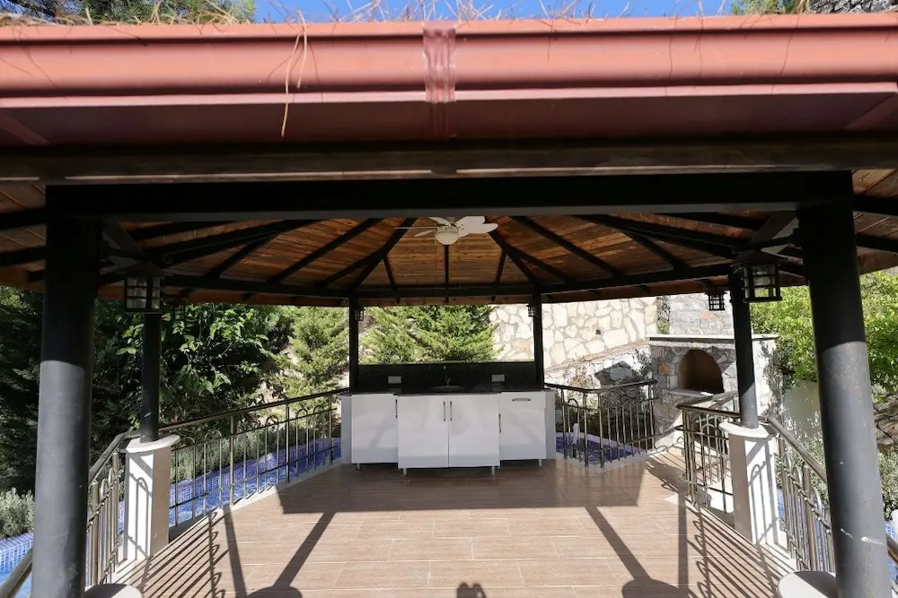 Shaded terrace